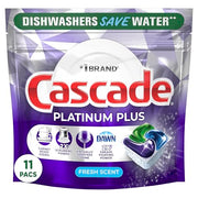 Cascade 11 Count (Pack of 1) / No Color / 1 Dishwasher Detergent