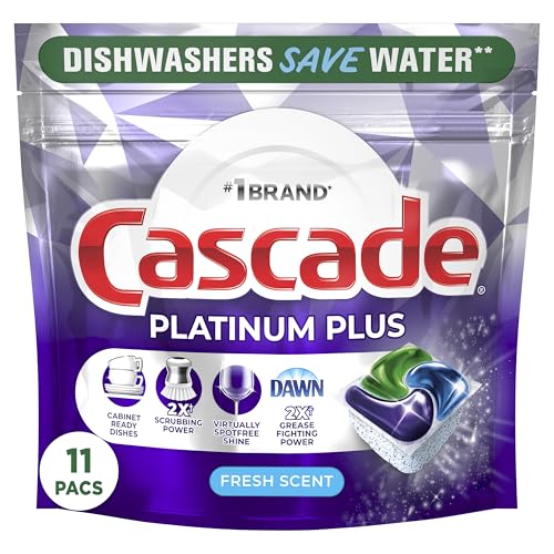 Cascade 11 Count (Pack of 6) / No Color / 1 Dishwasher Detergent