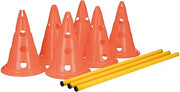TRIXIE Dog Agility Hurdle Cone Set – 6 x Cones, 3 x Agility Rods
