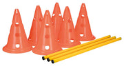 Dog Agility Hurdle Cone Set by TRIXIE – Rubber, Orange/Yellow, Model 32091