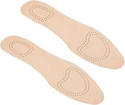 Breathable Elastic Absorb Sweat Lambskin Insoles for Men Women Soft Deodorant Shoe Pads for Sports Casual Leather Boots Cushioned Inserts for All-Day Comfort Beige
