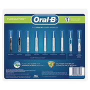Genuine Original Braun Floss Action Replacement Rechargeable Toothbrush Heads Refill (9 Count) by Oral-B – 9 Count (Pack of 1), White, Pack of 9, Model 91382232