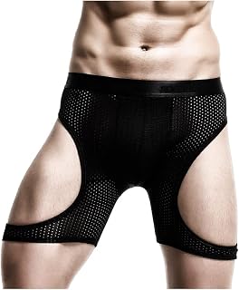 BaronHong Performance Plus Size Mesh Mens Sexy Boxer Briefs Sports Athletic Underwear