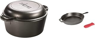 Lodge Cast Iron Serving Pot and Skillet Bundle
