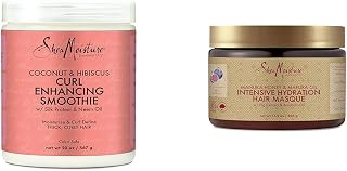 Shea Moisture SheaMoisture Curl Enhancing Smoothie 20 oz & Intensive Hydration Hair Masque 11.5 oz Bundle