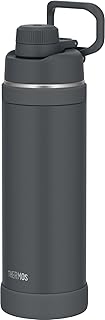 FJU-1001 MTBK Thermos Water Bottle, Vacuum Insulated Sports Bottle, 33.8 fl oz (1 L), Matte Black, Easy to Carry, Direct Drink, Removable Drinking Spout, Easy to Clean, Cold Insulation Dedicated
