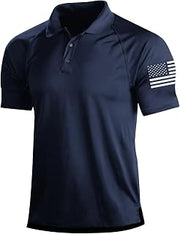 Breeze Mens Polo Short Sleeve Casual Summer Button Down Golf Performance Plus Size Formal Shirts