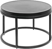 HUBERT Black Display Riser with Black Top - 11 1/5" Dia x 7 1/8" H