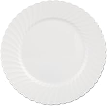WNA Comet Classicware White Plastic Plate, 10.25 inch - 144 per case.