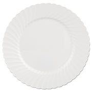 Comet Classicware White Plastic Plate by WNA – 10.25", Plastic, White, Pack of 144, Model CW10144W