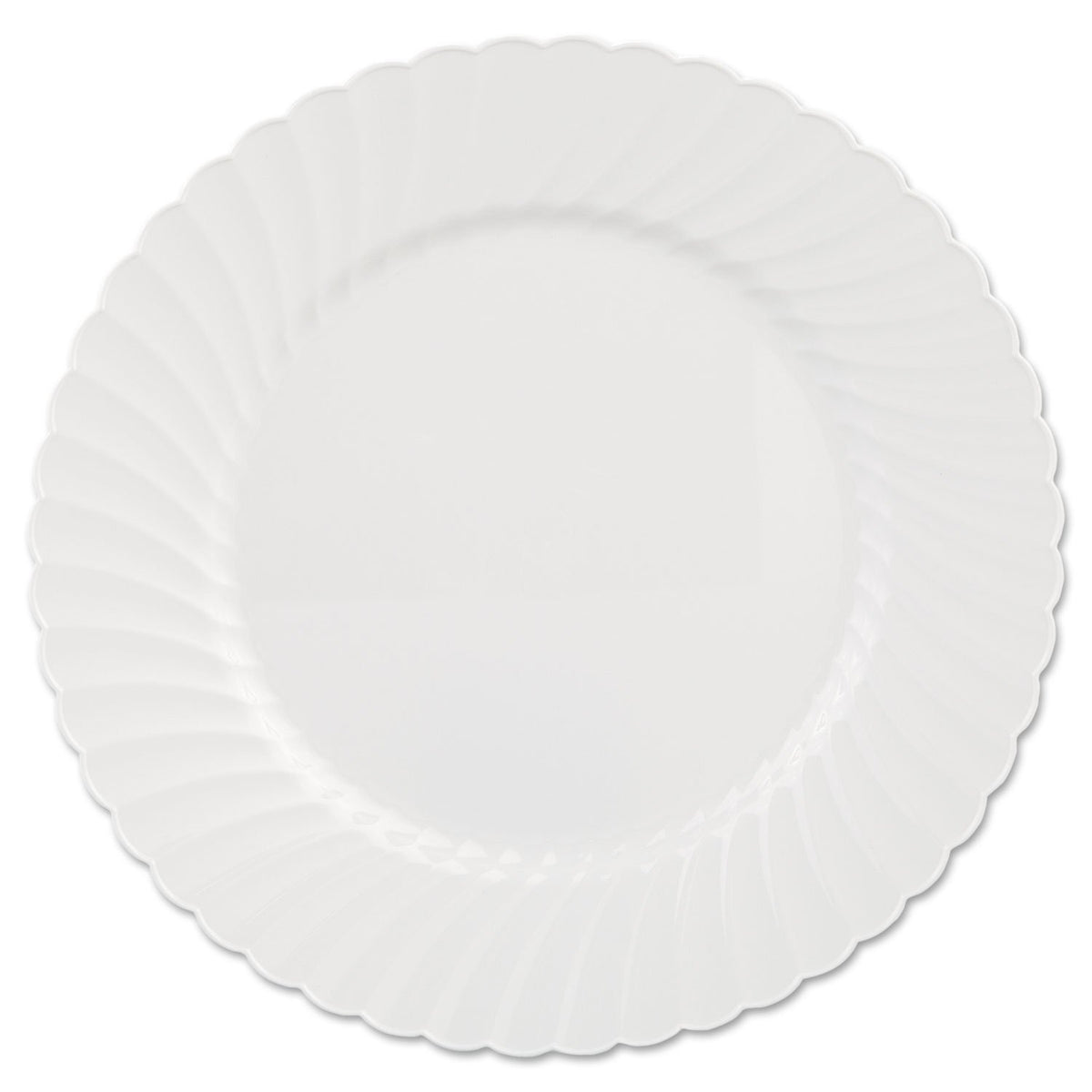 Comet Classicware White Plastic Plate by WNA – 10.25", Plastic, White, Pack of 144, Model CW10144W