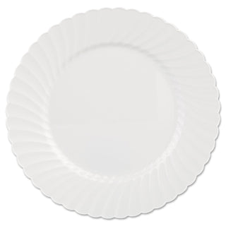 Comet Classicware White Plastic Plate by WNA – 10.25", Plastic, White, Pack of 144, Model CW10144W
