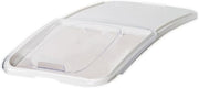 Winco White Plastic Commercial Lid (+ part) | Dishwasher safe, BPA-free, Secure fit, Great for Food Containers, Ingredient Storage and Prep Stations
