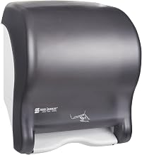 San Jamar Tear-N-Dry Essence Automatic Dispenser, Wall Mount, Plastic, Black Pearl