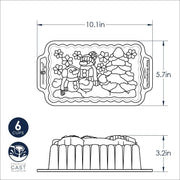 Winter Wonderland Loaf by Nordic Ware – 6-Cup, 6.0 cups, Aluminum, Silver, Model 93048
