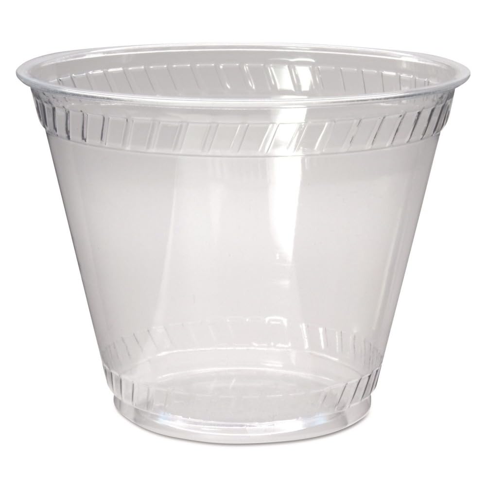 Greenware GC9OF 9-Ounce Capacity 3.6-Inch Top Width by 2.2-Inch Bottom Width 2.8-Inch Height Clear Polylactic Acid Old Fashioned Drink Cup 50-Pack (Case of 20) – Drinking Cup