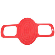 Kodrily Silicone Turkey Lifter Mat, Heat Resistant Poultry Sling, Red, 23.2 x 12.4 in