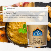 A Taste of Thai Peanut Sauce & Coating Mix / 3 Pack / 3 Peanut Sauce