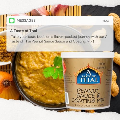 A Taste of Thai Peanut Sauce & Coating Mix / 3 Pack / 3 Peanut Sauce