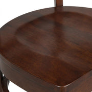 Solid Wood Side Chair with Classic Hardwood Frame by Furnifact – Wood, Espresso, Pack of 2