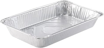 PACTIV Aluminum Full Size Deep Medium Disposable Steam Table Pan Silver, 228 oz. | 40/Case