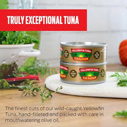 Genova Yellowfin Tuna in Olive Oil / 3 Ounce (Pack of 24) / Light Tuna Fish