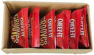 Cheez It Grooves Sharp White Cheddar Crispy Cracker, 3.25 Ounce -- 6 per case.