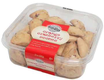 Two Bite Orange Cranberry Scones by Give and Go Foods – 9.25 inches x 17.75 inches x 9.06 inches, Pack of 6