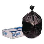 Reprocessed Resin Can Liners by Boardwalk – 38 x 58 in., 60.0 gallons, Black, Pack of 100