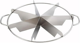 Winco 7" 7 Slices Stainless Steel Pie Cutter