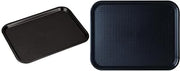 Carlisle FoodService Cafeteria Trays Bundle - 17.87 x 14 x 0.98 Inches and 12 x 16 Inches Black Plastic Trays