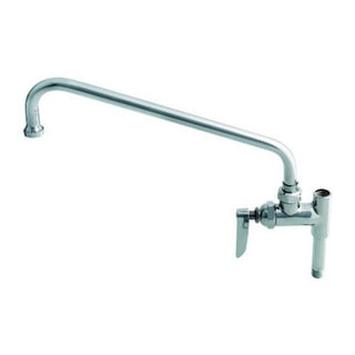 T&S Brass B-0156-CR Add-On-Faucet with Ceramic Cartridge and 12-Inch Swing Nozzle – Brushed Nickel