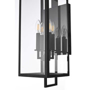 Jairo Four Light Outdoor Wall Sconce Black by Lighting Design – Iron, Black, Model OD809W26BK