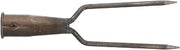 Detachable Garden Fork 2 Tine Steel Head for Soil Cultivation | Reinforced Tube Handle, Slightly Upturned Ends, Rational Tine Gap, Manure and Hardened Soil Tasks
