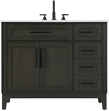 42" Single Bathroom Vanity in Mocha Brown