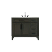 42" Single Bathroom Vanity in Mocha Brown by Elegant Kitchen and Bath – unspecified, Aluminum, Mocha, Model VF82542MMB
