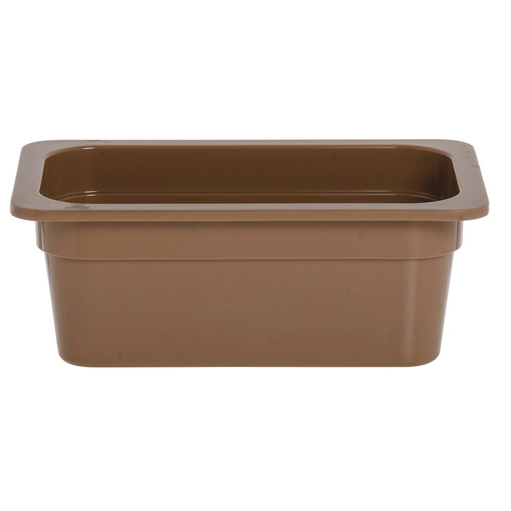 Food Bar Pan Fourth Size Melamine Pan 4" D Terra Cotta by HUBERT – Melamine, Terra Cotta, Model 15444