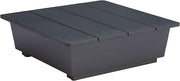 Tien Side Table Black, Black End Table, Modern Style, Powder Coated Aluminum Square Shape Tabletop, Aluminum, Outdoor Living, 32.3" W x 32.3" D x 10.6" H