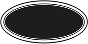 HUBERT Chalkboard Style Labels Oval - 3"L x 2"H, 100 Per Roll