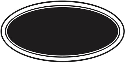 HUBERT Chalkboard Style Labels Oval - 3"L x 2"H, 100 Per Roll