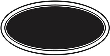HUBERT Chalkboard Style Labels Oval - 3"L x 2"H, 100 Per Roll