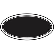 Chalkboard Style Labels Oval - 3"L x 2"H by HUBERT – Paper, Black, Pack of 100, Model 23774
