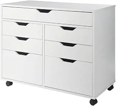 Furnifact White Storage Cabinet, Contemporary Pantry Organizer, Durable Composite Wood Finish, Space-Saving Design for Kitchen, Utility Room, Home Storage
