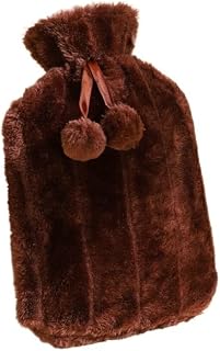 Hot Water Bottle Bag Hotpack for Hand & Feet Warmer Hot and Cold Compress Pain Relief(Color:Deep Brown)