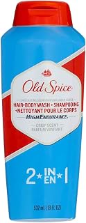Old Spice High Endurance Hair and Body Wash, 18 Ounce (Pack of 6)