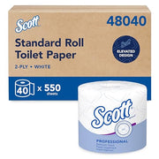 Scott Professional White / 550 Sheet (Pack of 40) / 40 Rolls Paper & Plastic