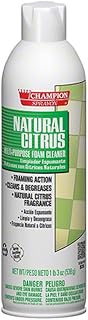 Champion Sprayon Natural Citrus Foaming Cleaner – d-Limonene Degreaser with SprayAnyWay Valve – Adhesive & Decal Remover – 19 oz Aerosol – 12 Pack Case