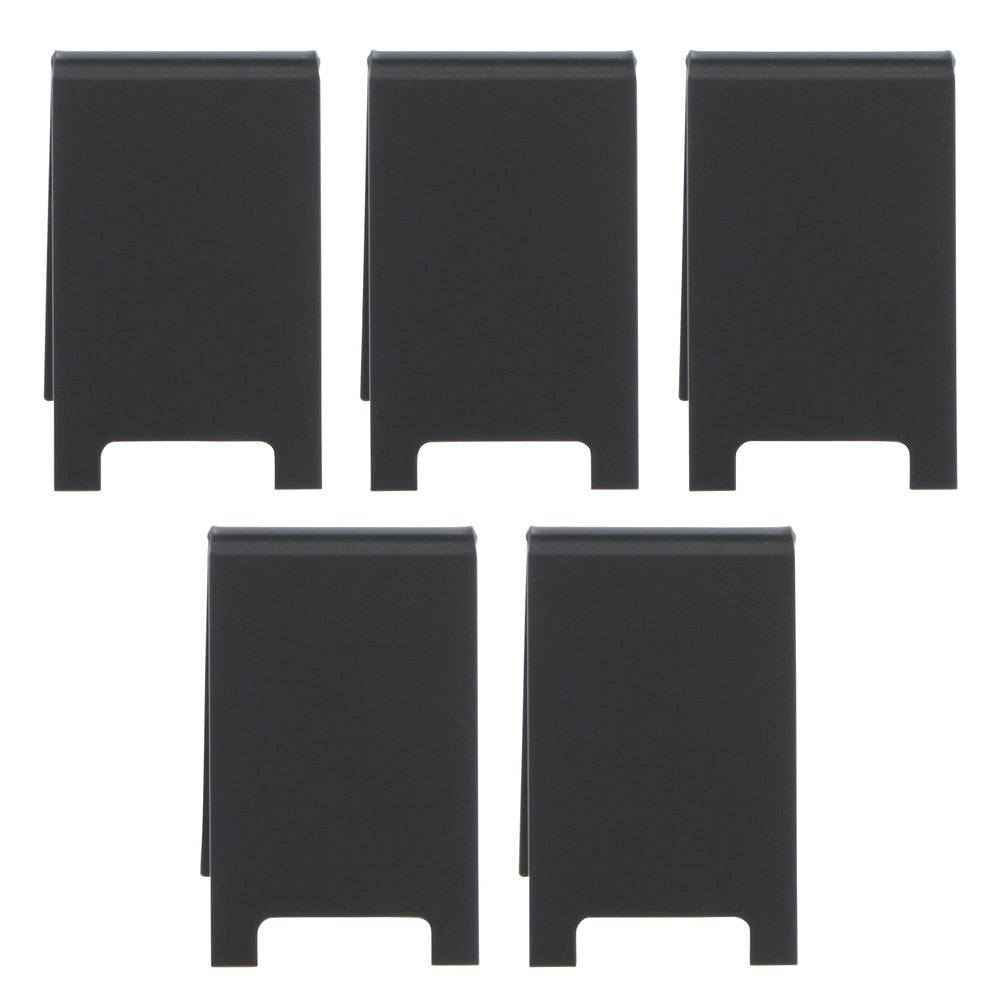 A-Frame Sign Easel Black Plastic - 2" L x 3 1/2" H by HUBERT – Plastic, Black, Pack of 5, Model TBD-1