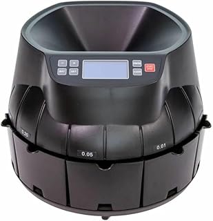 ControlTek Digital Coin Counter/Sorter/Wrapper - Black - 1 Each