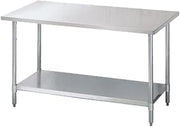 Turbo Air - TSW-2436S - Turbo Air TSW-2436S Work Table, 18 Gauge Stainless Steel Top with Galvanized Steel Undershelf